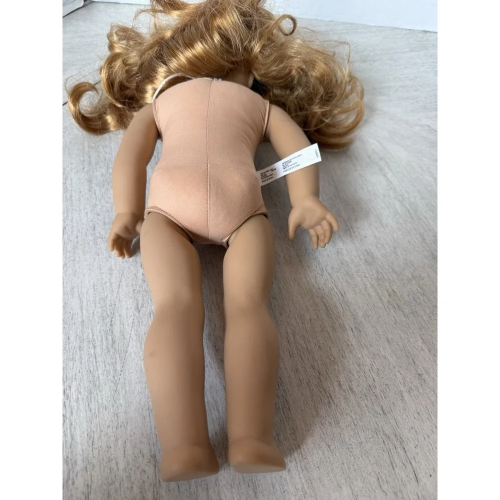 American Girl Maryellen Larkin Doll Strawberry-Blond Hair Hazel Eye Striped Dres